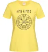Женская футболка Ваше ім’я в рунічному стилі Лимонный фото