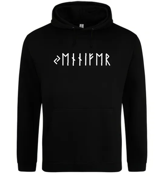 Жіноча толстовка (худі) Персональні руни Чорний фото