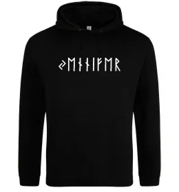 Жіноча толстовка (худі) Персональні руни Чорний фото