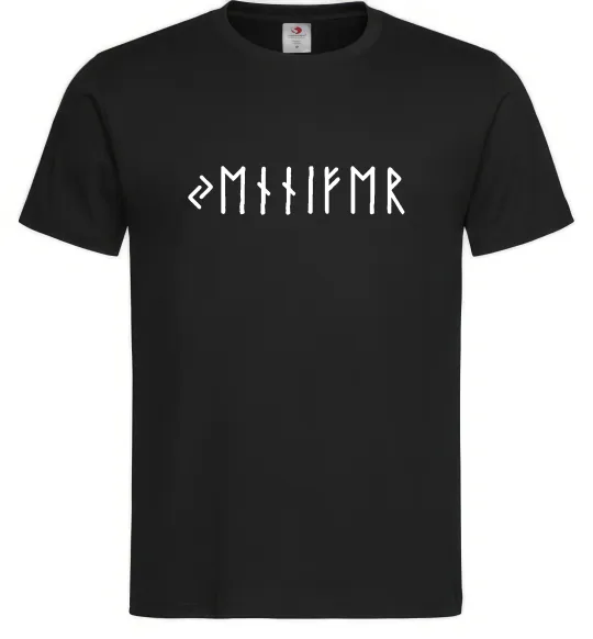 Мужская футболка Персональні руни Черный фото