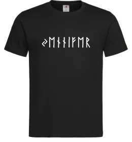 Мужская футболка Персональні руни Черный фото