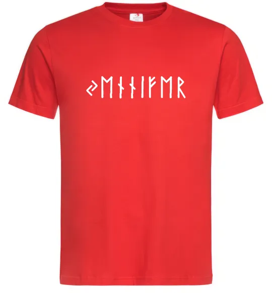 Мужская футболка Персональні руни Красный фото