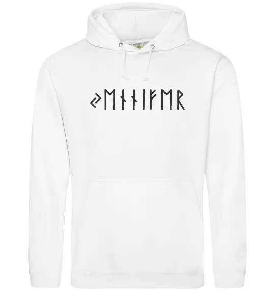 Жіноча толстовка (худі) Персональні руни Білий фото