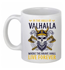 Чашка керамическая Valhalla skull