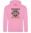 Мужская толстовка (худи) Valhalla skull Розовый фото