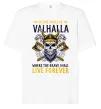 Футболка Оверсайз Valhalla skull Білий фото