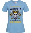 Женская футболка Valhalla skull Голубой фото