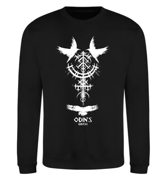 Світшот Odin`s raven Чорний фото