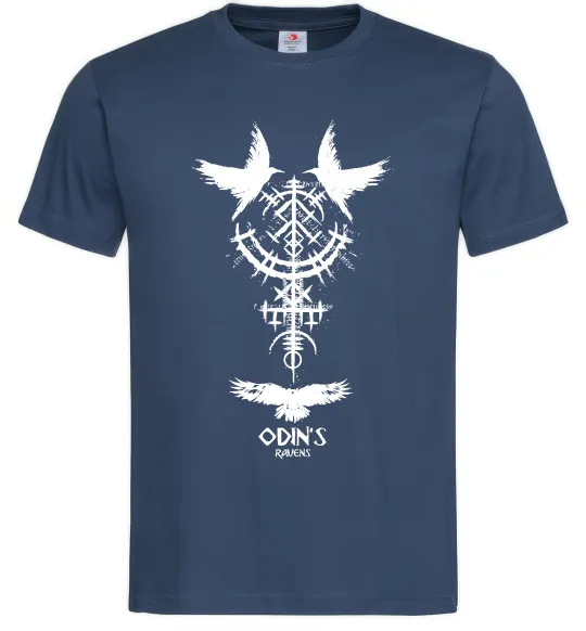 Чоловіча футболка Odin`s raven Темно-синій фото