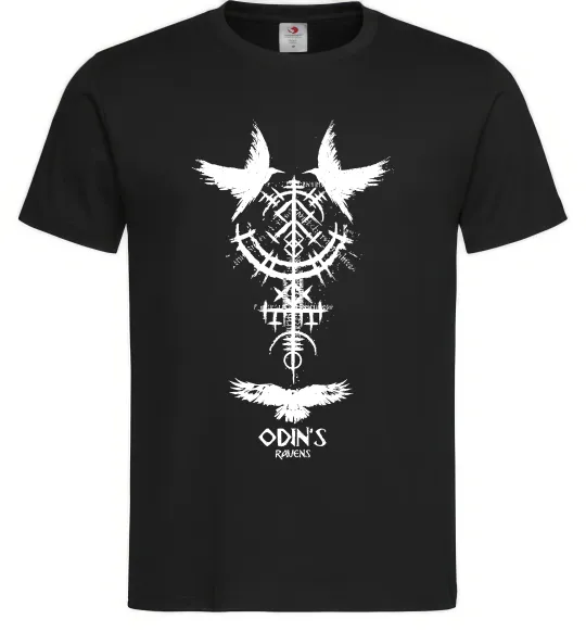 Чоловіча футболка Odin`s raven Чорний фото
