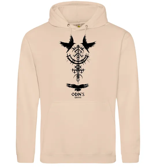 Мужская толстовка (худи) Odin`s raven Песочный фото