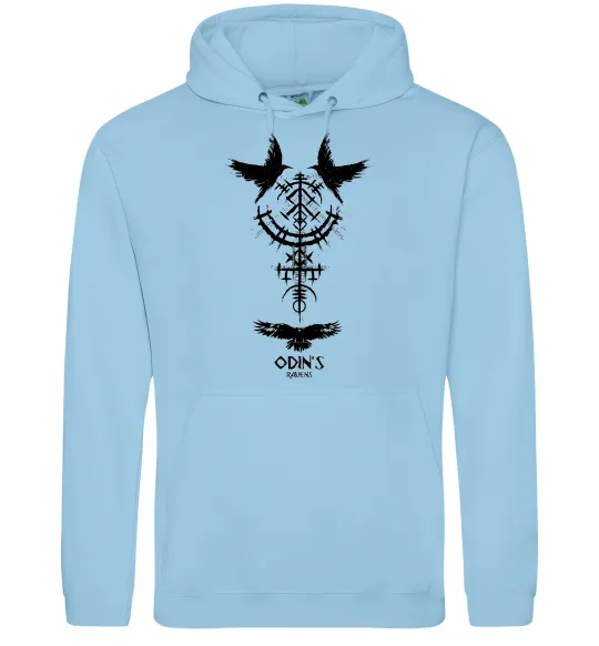 Мужская толстовка (худи) Odin`s raven Голубой фото