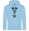 Мужская толстовка (худи) Odin`s raven Голубой фото