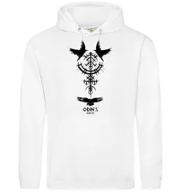 Жіноча толстовка (худі) Odin`s raven Білий фото