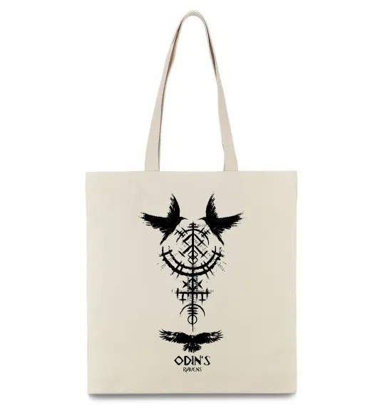 Еко-сумка Odin`s raven Бежевий фото