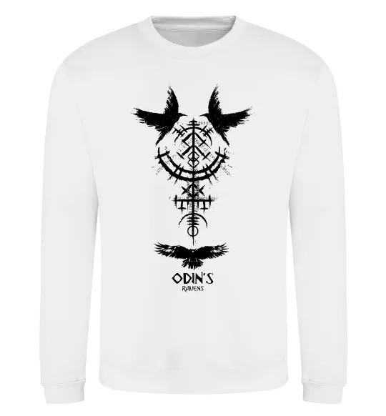 Світшот Odin`s raven Білий фото