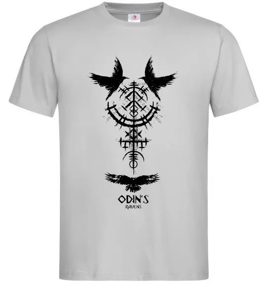 Чоловіча футболка Odin`s raven Сірий фото