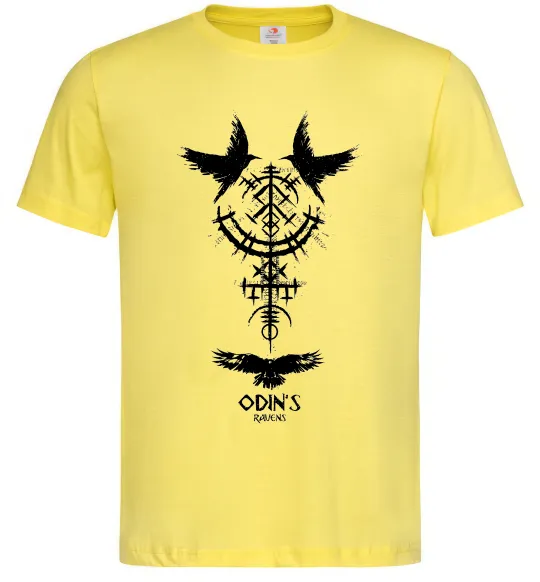 Чоловіча футболка Odin`s raven Лимонний фото