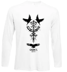 Лонгслив Odin`s raven Белый фото