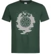 Мужская футболка Вегвізир в зображенні гір Темно-зеленый фото