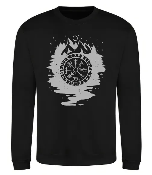 Світшот Вегвізир в зображенні гір Чорний фото