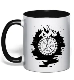 Чашка с цветной ручкой