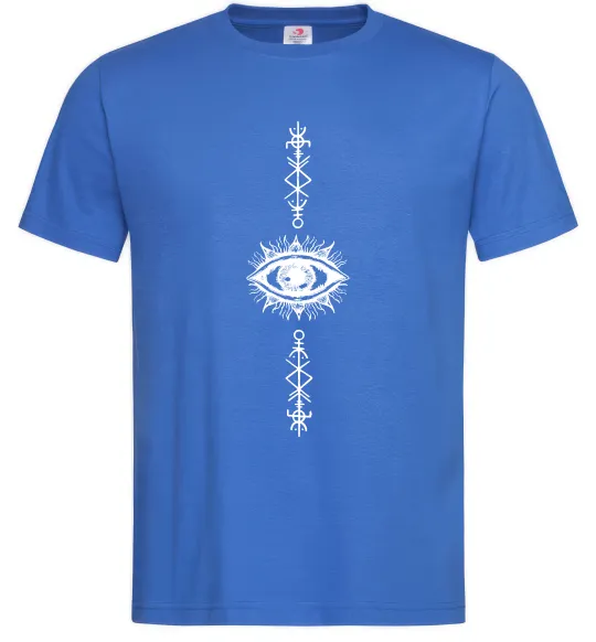 Чоловіча футболка Cyber Sigil Eye Яскраво-синій фото