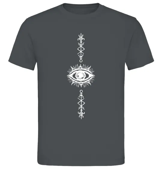 Чоловіча футболка Cyber Sigil Eye Графіт фото