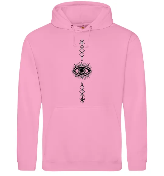 Мужская толстовка (худи) Cyber Sigil Eye Розовый фото