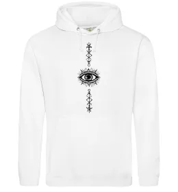 Жіноча толстовка (худі) Cyber Sigil Eye Білий фото