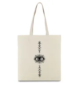 Еко-сумка Cyber Sigil Eye Бежевий фото