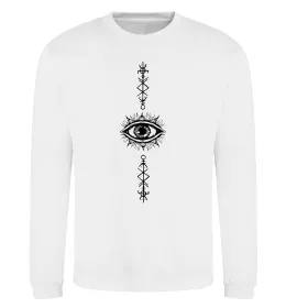 Світшот Cyber Sigil Eye Білий фото