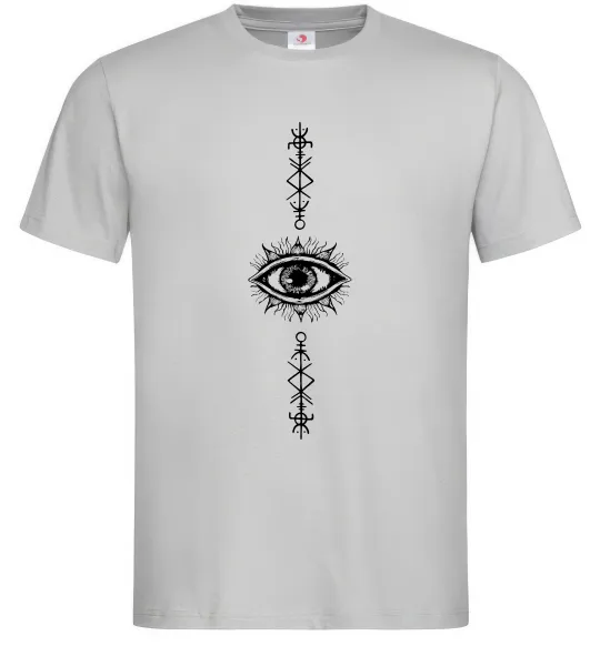 Чоловіча футболка Cyber Sigil Eye Сірий фото