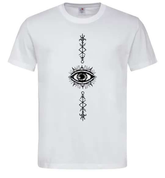 Чоловіча футболка Cyber Sigil Eye Білий фото