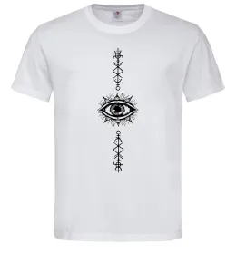 Мужская футболка Cyber Sigil Eye Белый фото