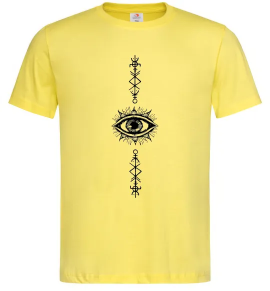 Чоловіча футболка Cyber Sigil Eye Лимонний фото