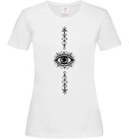 Женская футболка Cyber Sigil Eye Белый фото
