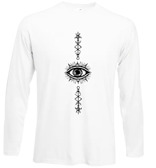 Лонгслив Cyber Sigil Eye Белый фото