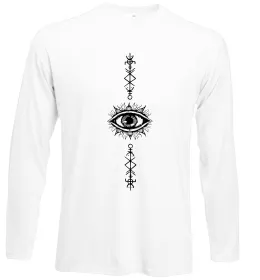 Лонгслив Cyber Sigil Eye Белый фото