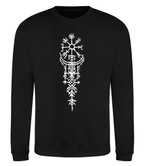 Світшот Скандинавський оберіг Чорний фото