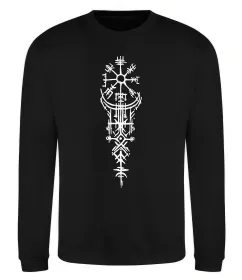 Світшот Скандинавський оберіг Чорний фото