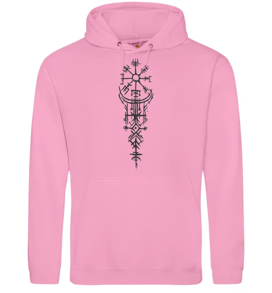 Жіноча толстовка (худі) Скандинавський оберіг Рожевий фото