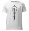 Чоловіча преміум футболка Скандинавський оберіг Білий фото