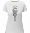 Жіноча преміум футболка Скандинавський оберіг Білий фото