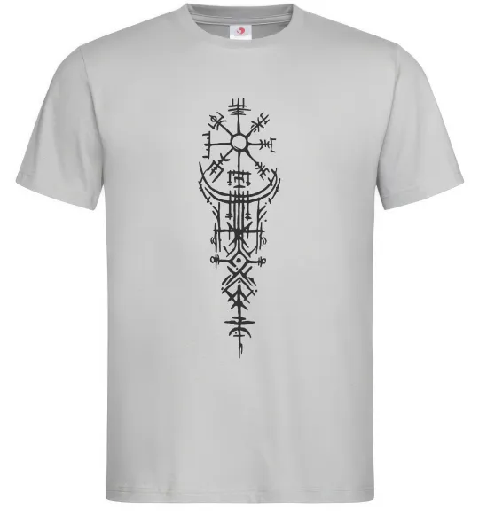 Чоловіча футболка Скандинавський оберіг Сірий фото