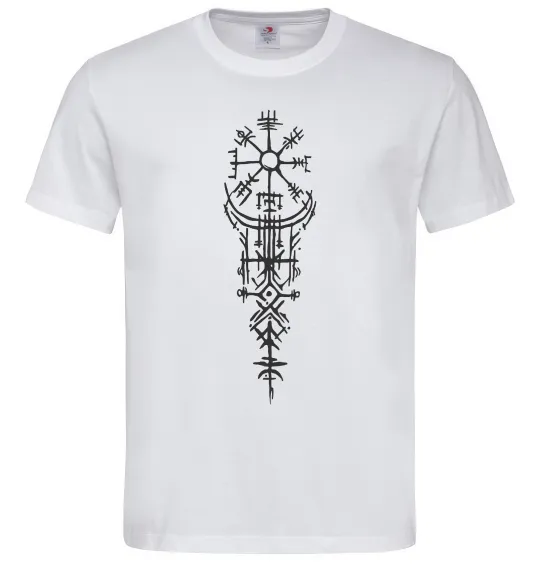Чоловіча футболка Скандинавський оберіг Білий фото