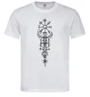 Чоловіча футболка Скандинавський оберіг Білий фото