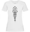 Женская футболка Скандинавський оберіг Белый Женская футболка Скандинавський оберіг Белый фото