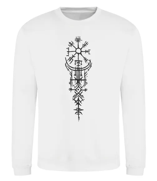 Світшот Скандинавський оберіг Білий фото