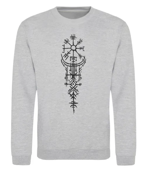 Світшот Скандинавський оберіг Сірий меланж фото